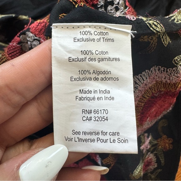 Geisha Designs Anthropologie Karolina Cut-Out Embroidered Maxi Dress Sz 22W - Picture 12 of 15